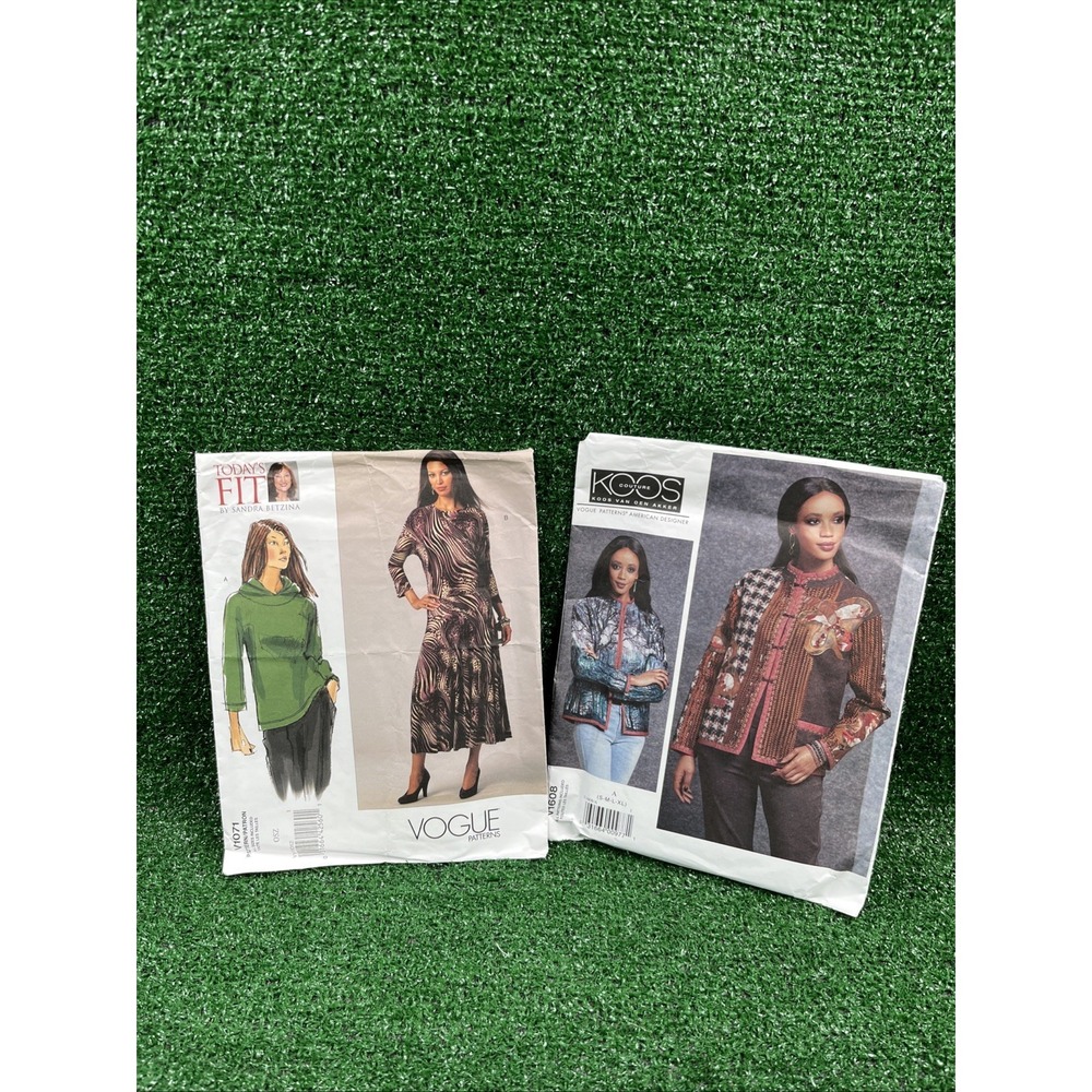 Vogue Sewing Patterns Lot Of 2 Koos Couture V1608 & Todays Fit V1071 New